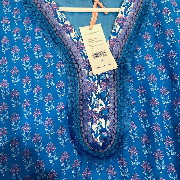 ✨NEW Vineyard Vines Hydrangea Block Ruffle ✨ - Picture 7 of 7